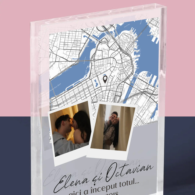 Harta Oraș: Harta Orașului: Unde A Început Totul - Bloc Acrilic