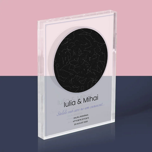 Harta Stelelor: Harta Stelelor: Sub Stele - Bloc Acrilic