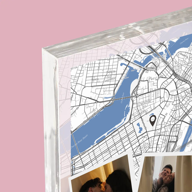 Harta Oraș: Harta Orașului: Unde A Început Totul - Bloc Acrilic