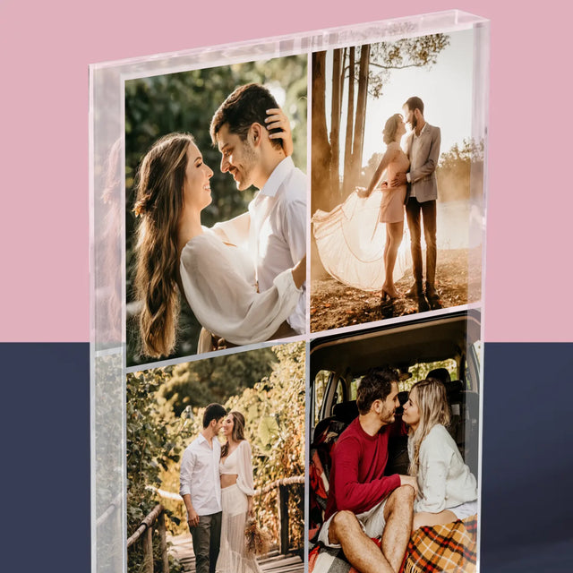 Colaj De Fotografii: 4 Fotografii - Bloc Acrilic