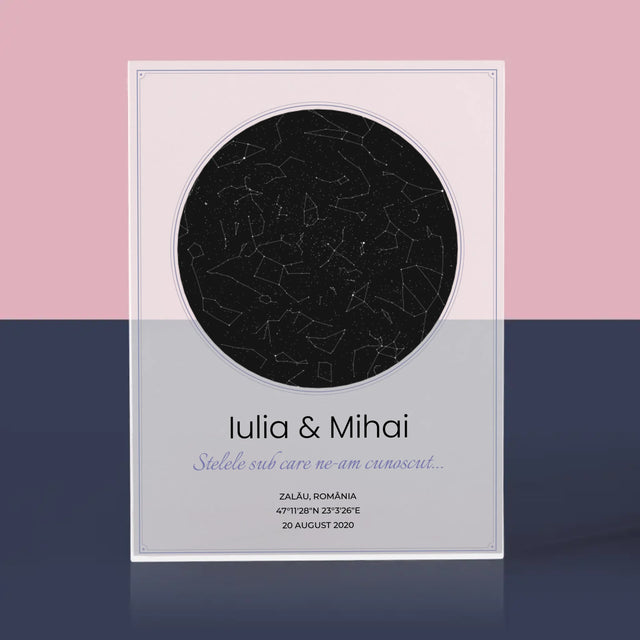 Harta Stelelor: Harta Stelelor: Sub Stele - Bloc Acrilic