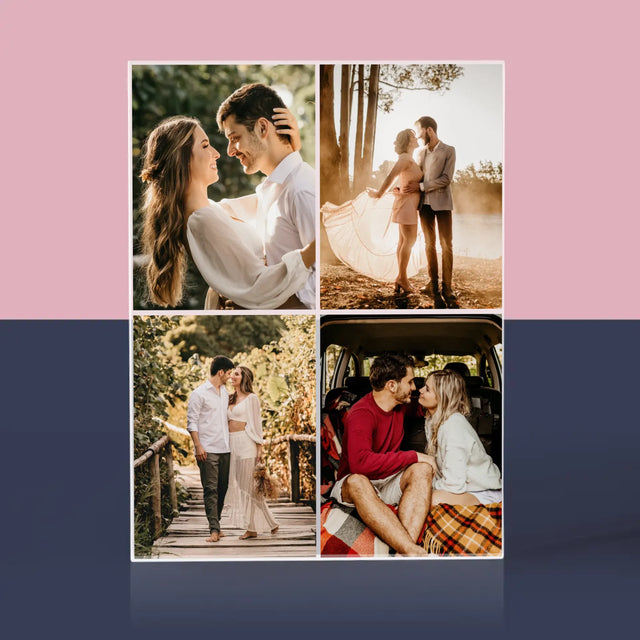 Colaj De Fotografii: 4 Fotografii - Bloc Acrilic