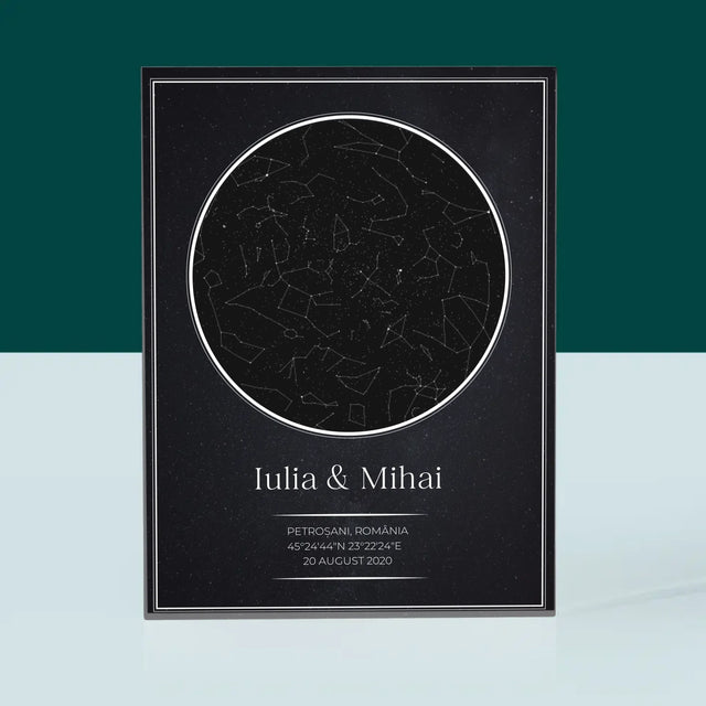 Harta Stelelor: Harta Stelelor: Pentru Îndrăgostiți - Bloc Acrilic