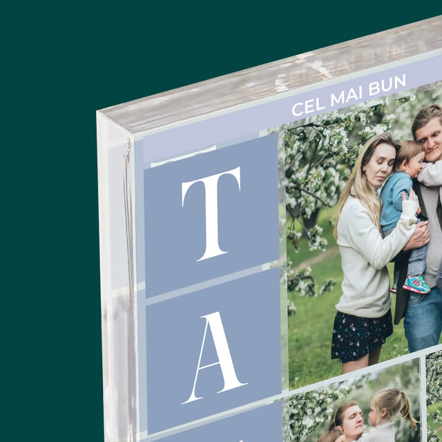 Colaj De Fotografii: Cel Mai Bun Tată - Bloc Acrilic