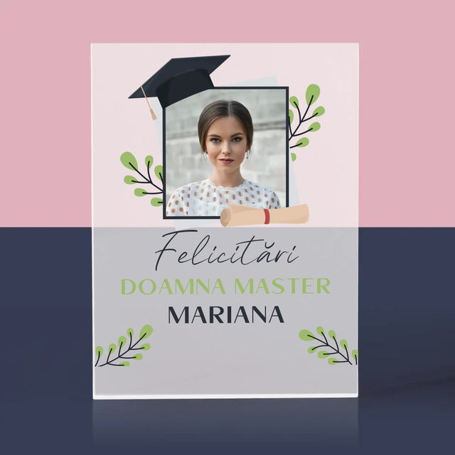 Fotografie Si Semnătură: Felicitări Master - Bloc Acrilic