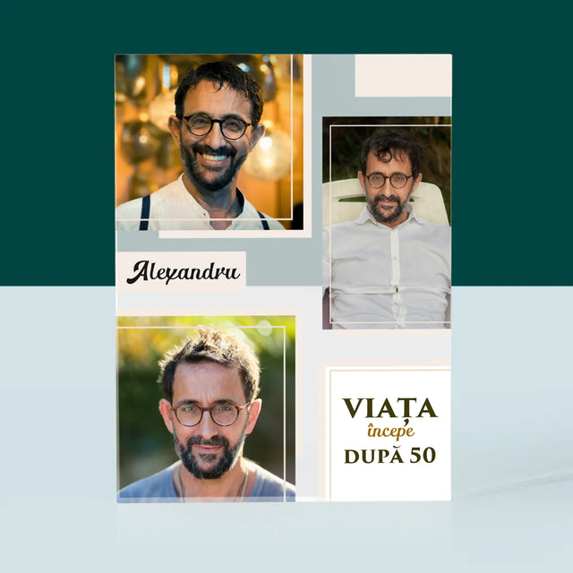 Colaj De Fotografii: Viața Începe După 50 - Bloc Acrilic