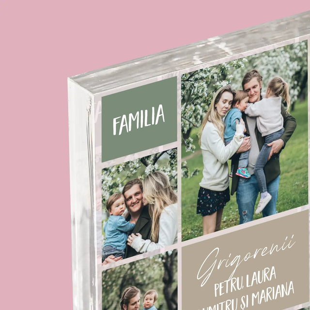 Colaj De Fotografii: Familia Colaj Din Fotografii - Bloc Acrilic