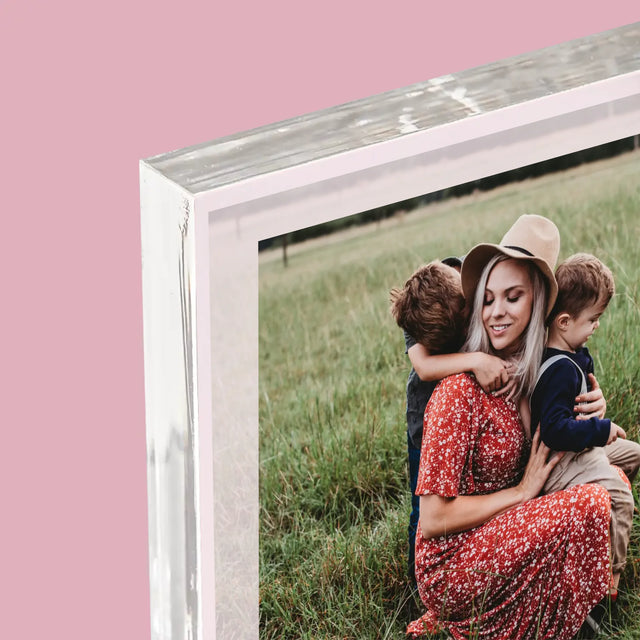 Fotografie Si Semnătură: Te Iubim Mamo - Bloc Acrilic