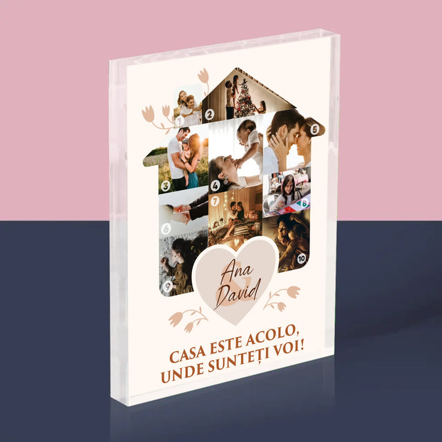 Formă Din Fotografii: Casa Părintească - Bloc Acrilic