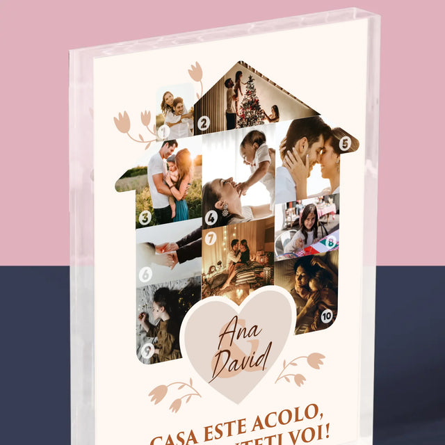 Formă Din Fotografii: Casa Părintească - Bloc Acrilic