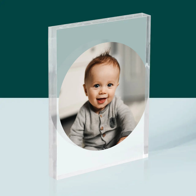 Fotografie Si Semnătură: Fotografie În Cerc - Bloc Acrilic