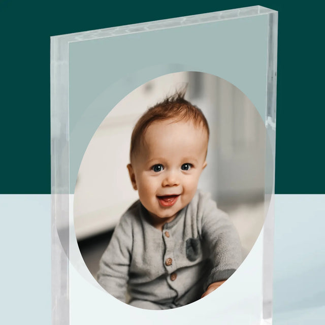 Fotografie Si Semnătură: Fotografie În Cerc - Bloc Acrilic