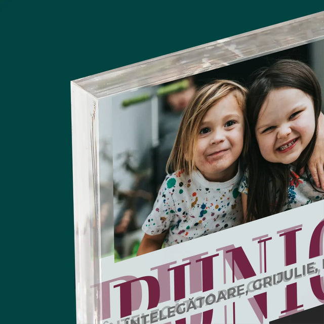 Colaj De Fotografii: Bunică Trăsături De Caracter - Bloc Acrilic