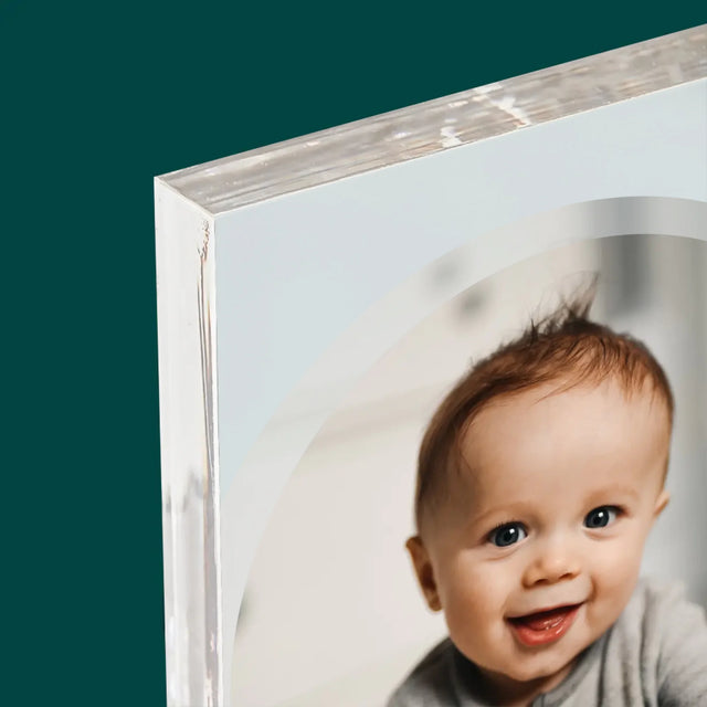 Fotografie Si Semnătură: Fotografie În Cerc - Bloc Acrilic