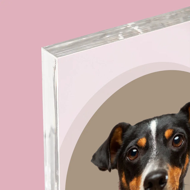 Fotografie Si Semnătură: Câinele Tău - Bloc Acrilic