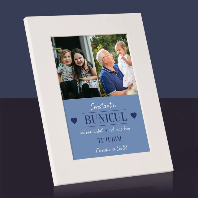 Colaj De Fotografii: Iubitul Bunic - Ramă Pentru Fotografii (Horizontală)