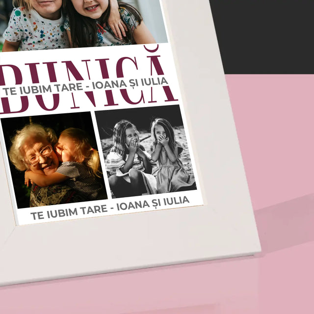 Colaj De Fotografii: Bunică Trăsături De Caracter - Ramă Pentru Fotografii (Horizontală)