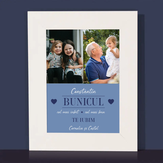 Colaj De Fotografii: Iubitul Bunic - Ramă Pentru Fotografii (Horizontală)