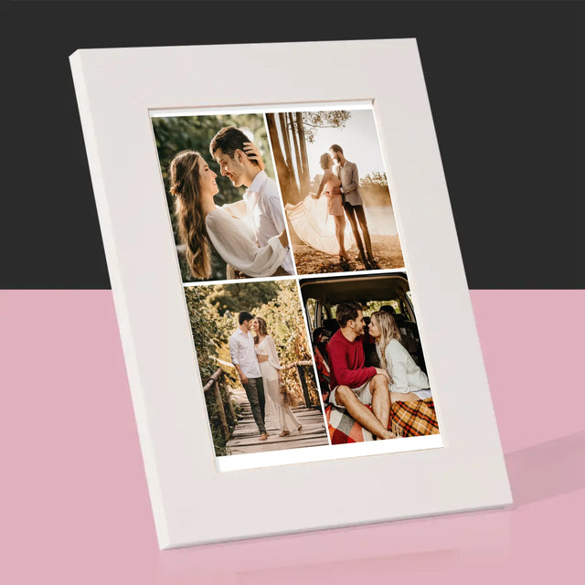 Colaj De Fotografii: 4 Fotografii - Ramă Pentru Fotografii (Horizontală)
