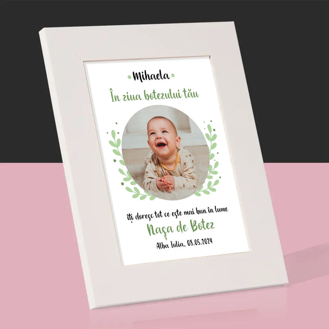 Fotografie Si Semnătură: Cu Prilejul Sfântului Botez - Ramă Pentru Fotografii (Horizontală)