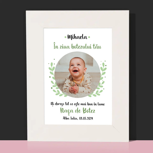 Fotografie Si Semnătură: Cu Prilejul Sfântului Botez - Ramă Pentru Fotografii (Horizontală)