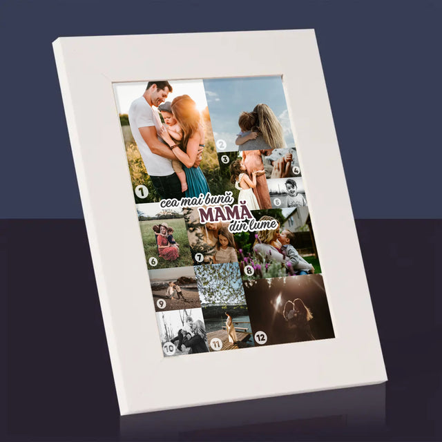 Colaj De Fotografii: Cea Mai Bună Mamă Din Lume - Ramă Pentru Fotografii (Horizontală)