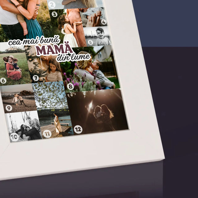 Colaj De Fotografii: Cea Mai Bună Mamă Din Lume - Ramă Pentru Fotografii (Horizontală)