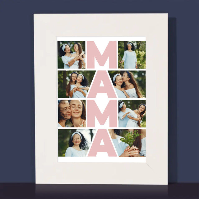 Colaj De Fotografii: Mama Colaj Din Fotografii - Ramă Pentru Fotografii (Horizontală)