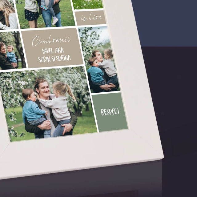 Colaj De Fotografii: Familia Colaj Din Fotografii - Ramă Pentru Fotografii (Horizontală)