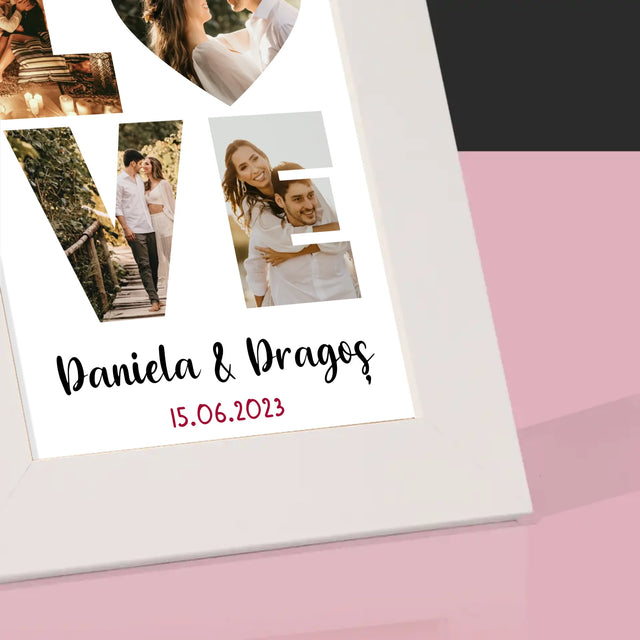 Cuvânt Din Fotografii: Love Din Fotografiile Tale - Ramă Pentru Fotografii (Horizontală)