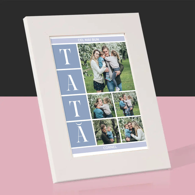 Colaj De Fotografii: Cel Mai Bun Tată - Ramă Pentru Fotografii (Horizontală)