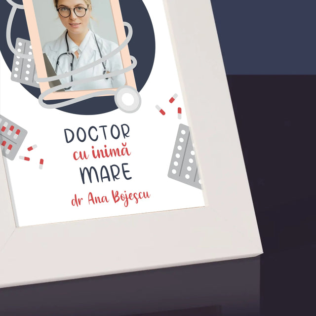 Fotografie Si Semnătură: Medic Cu Inimă Mare - Ramă Pentru Fotografii (Horizontală)