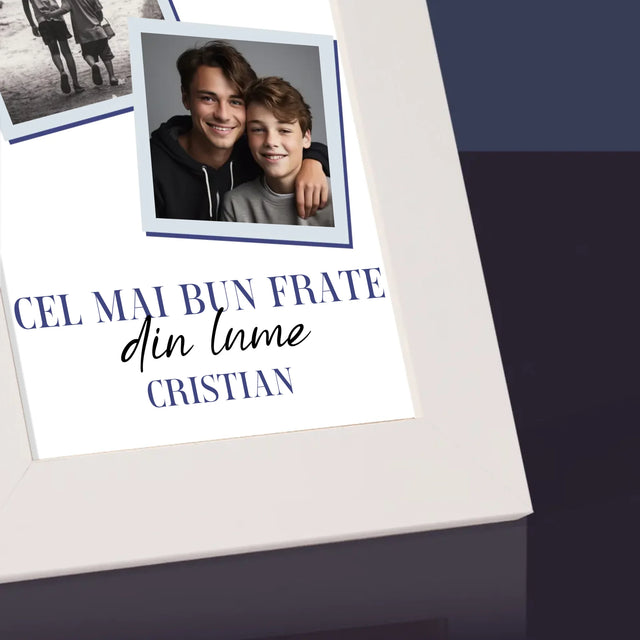 Colaj De Fotografii: Cel Mai Bun Frate Din Lume - Ramă Pentru Fotografii (Horizontală)