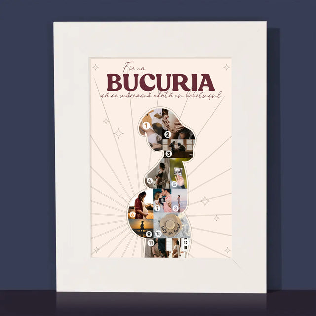 Formă Din Fotografii: Bucurie - Ramă Pentru Fotografii (Horizontală)