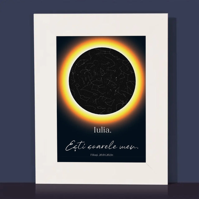 Harta Stelelor: Harta Stelelor: Ești Soarele Meu - Ramă Pentru Fotografii (Horizontală)