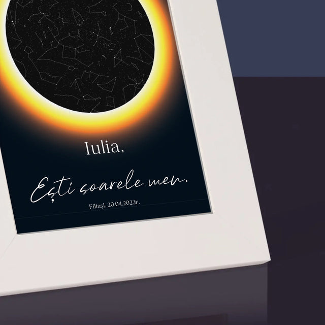 Harta Stelelor: Harta Stelelor: Ești Soarele Meu - Ramă Pentru Fotografii (Horizontală)