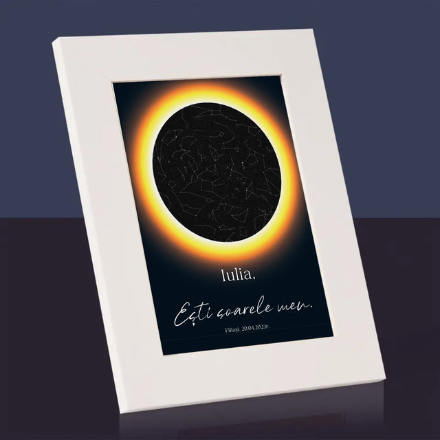 Harta Stelelor: Harta Stelelor: Ești Soarele Meu - Ramă Pentru Fotografii (Horizontală)