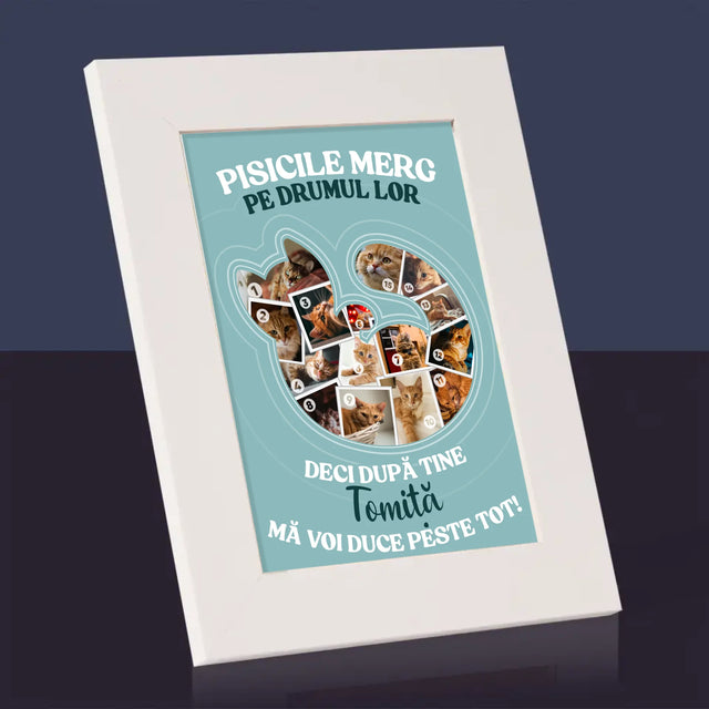 Formă Din Fotografii: Pisic - Ramă Pentru Fotografii (Horizontală)