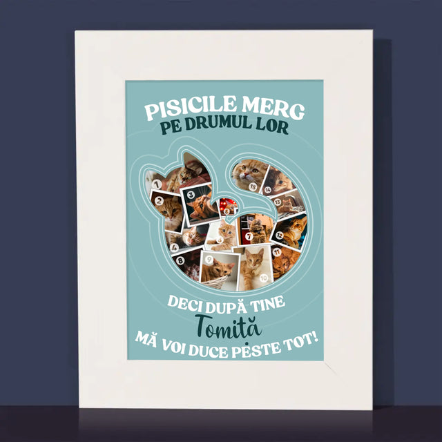 Formă Din Fotografii: Pisic - Ramă Pentru Fotografii (Horizontală)