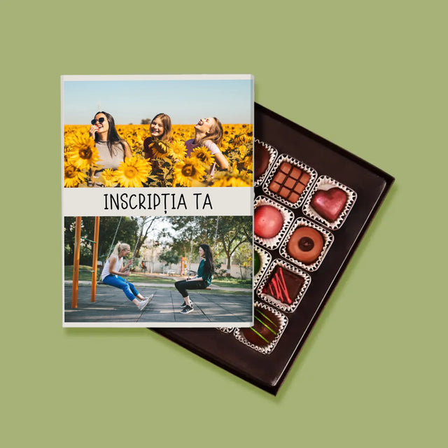 Colaj De Fotografii: 2 Fotografii Cu Inscripție - Praline