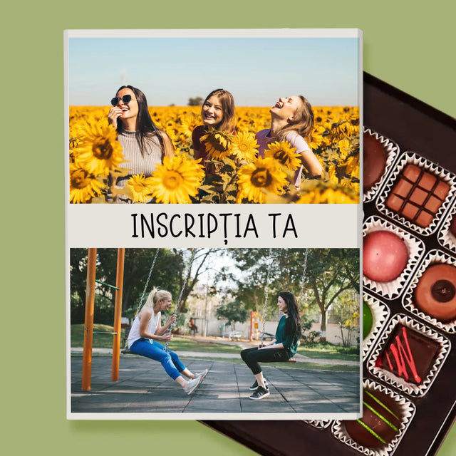 Colaj De Fotografii: 2 Fotografii Cu Inscripție - Praline