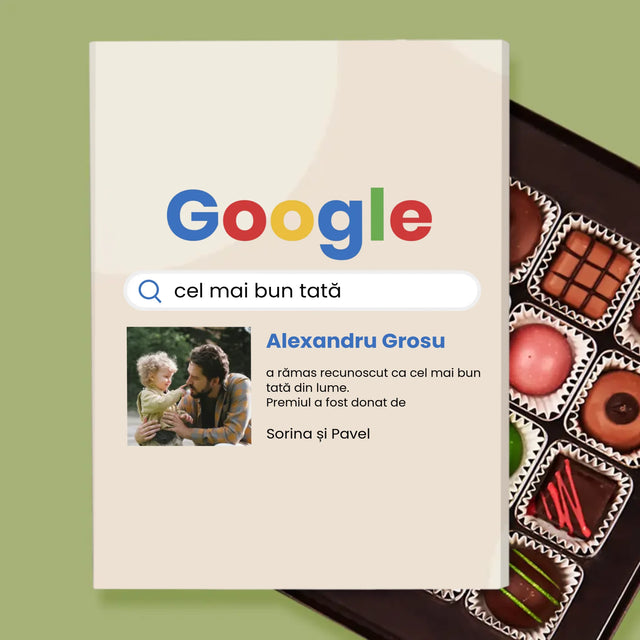 Fotografie Si Semnătură: Cel Mai Bun Tată Rezultat Google - Praline
