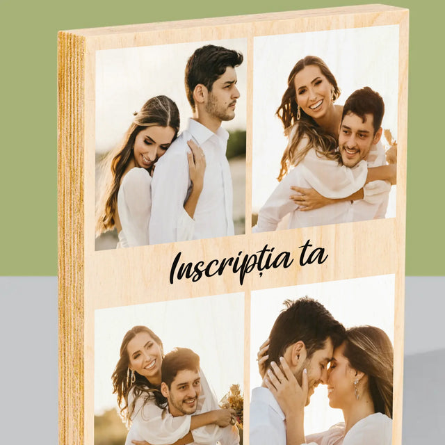 Imprimare pe lemn - verticală