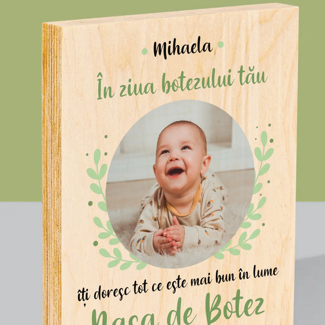 Imprimare pe lemn - verticală