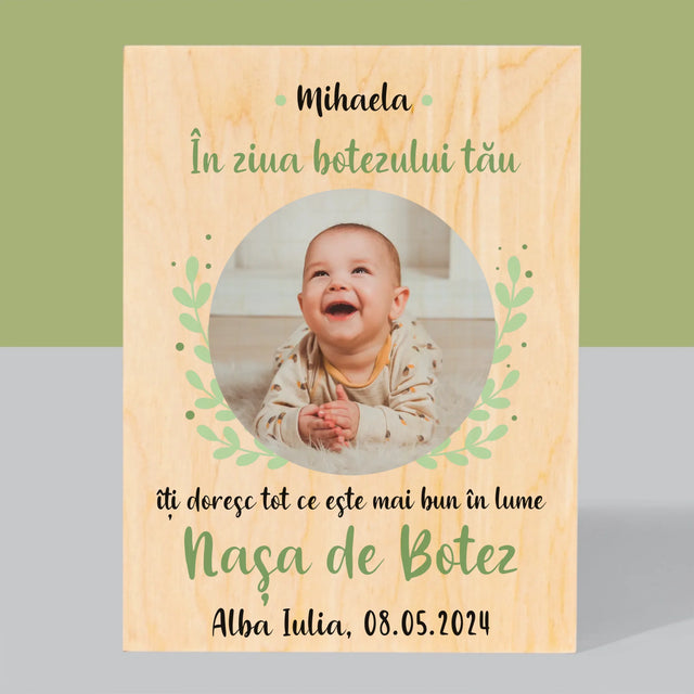 Imprimare pe lemn - verticală