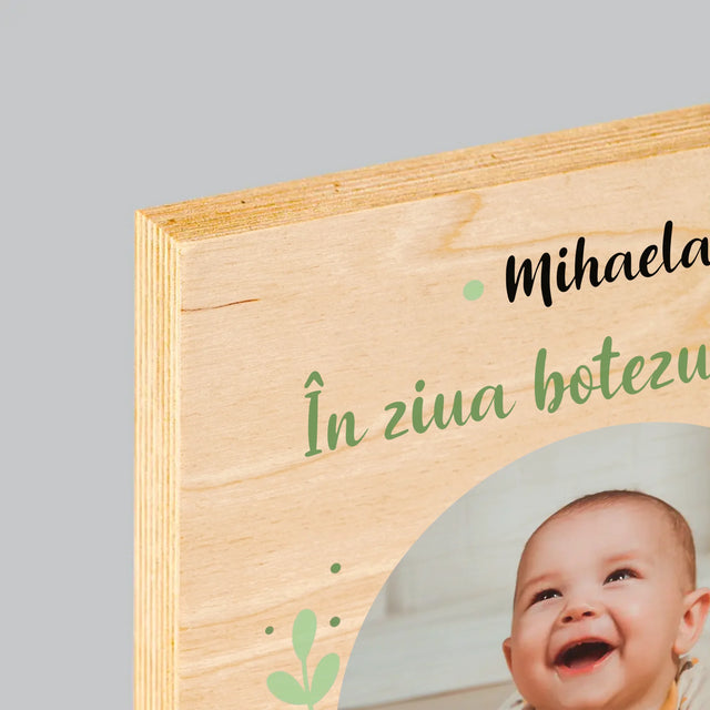 Imprimare pe lemn - verticală