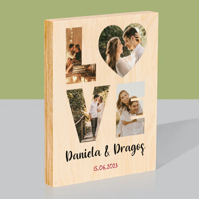 Imprimare pe lemn - verticală