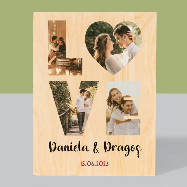 Imprimare pe lemn - verticală