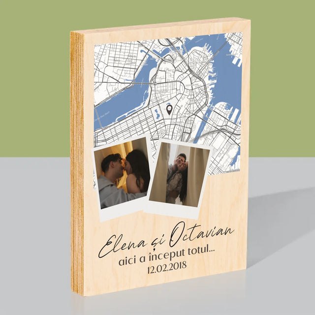 Imprimare pe lemn - verticală