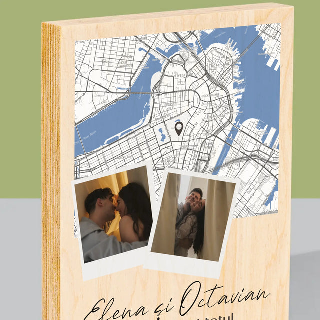 Imprimare pe lemn - verticală